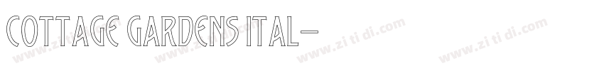 Cottage Gardens Ital字体转换